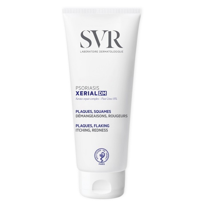 Tubo da 200 ml di Svr Xerial Dm Psoriasis crema per calmare la psoriasi. Tubo da 200 ml di Svr Xerial Dm Psoriasis crema per calmare la psoriasi.