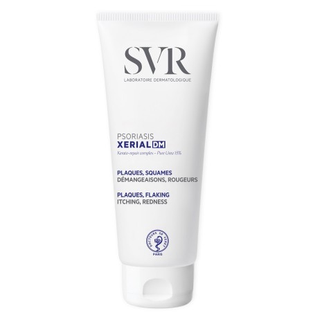 Tubo da 200 ml di Svr Xerial Dm Psoriasis crema per calmare la psoriasi. Tubo da 200 ml di Svr Xerial Dm Psoriasis crema per calmare la psoriasi.