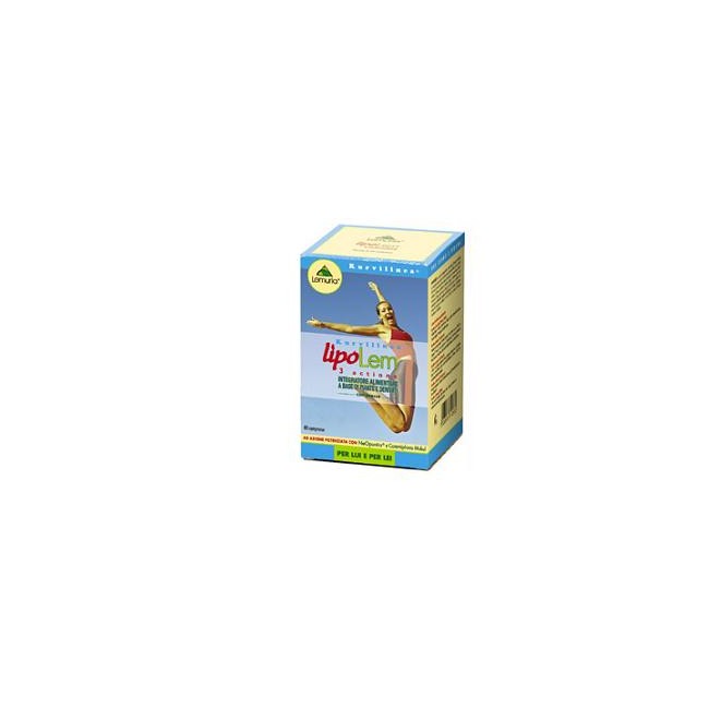Confezione da 80 compresse di Lemuria Kurvilinea Lipolem Integratore Per Il Controllo Del Peso.