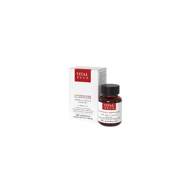 Flacone da 30 capsule di Vital Plus Caps Integratore Alimentare Contro la Caduta dei Capelli