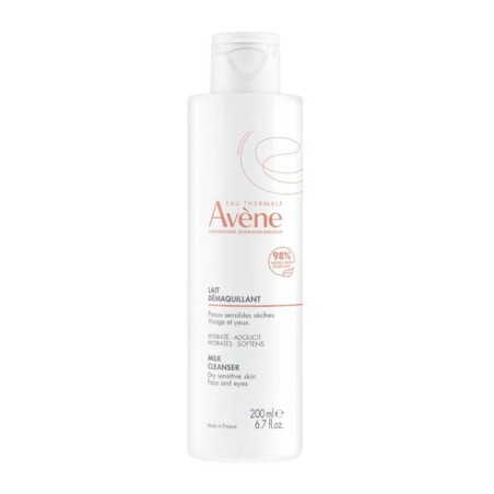 Flacone da 200 ml di Avene Latte Detergente Delicato Per Pelle Secca Sensibile E Reattiva.