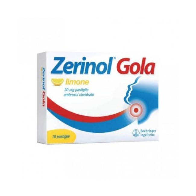 Zerinol Gola Limone 20mg 18 Pastiglie Zerinol Gola Limone 20mg 18 Pastiglie