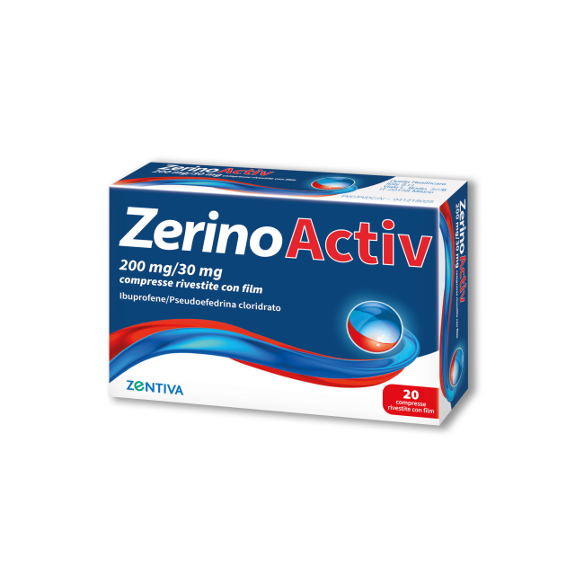 Zerinoactiv Farmaco Per Combattere Influenza e Raffreddore 20 Compresse