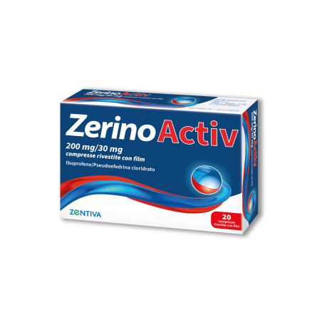 Zerinoactiv Farmaco Per Combattere Influenza e Raffreddore 20 Compresse