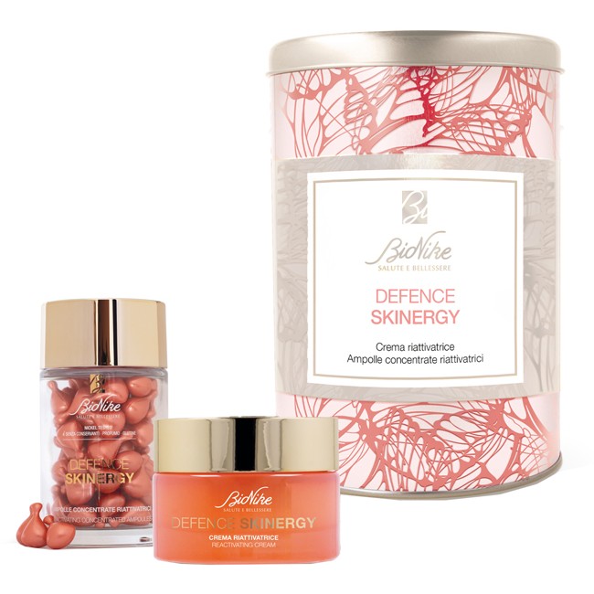 Bionike Defence Skinergy Kit Natale 2021 60 Ampolle Monodose 24 Ml + Crema Riattivatrice 50 Ml