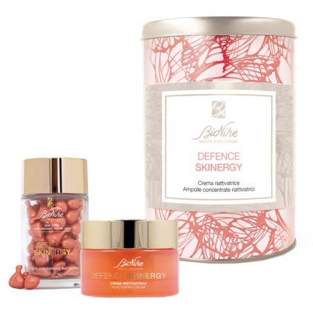 Bionike Defence Skinergy Kit Natale 2021 60 Ampolle Monodose 24 Ml + Crema Riattivatrice 50 Ml