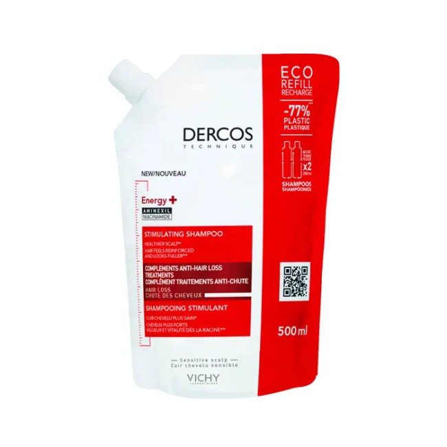 DERCOS ECO RICARICA ENERGIZZANTE 500 ML DERCOS ECO RICARICA ENERGIZZANTE 500 ML