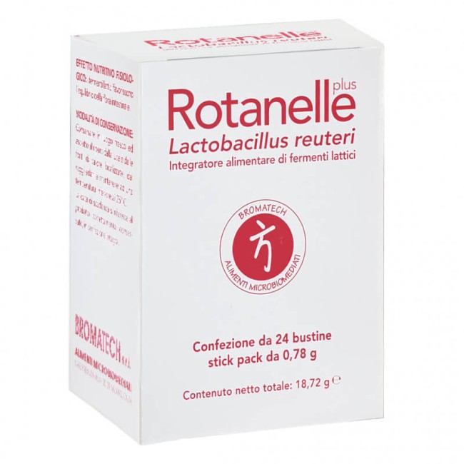 Bromatech Rotanelle Plus Integratore per il benessere della flora intestinale 24 bustine Bromatech Rotanelle Plus Integratore per il benessere della flora intestinale 24 bustine