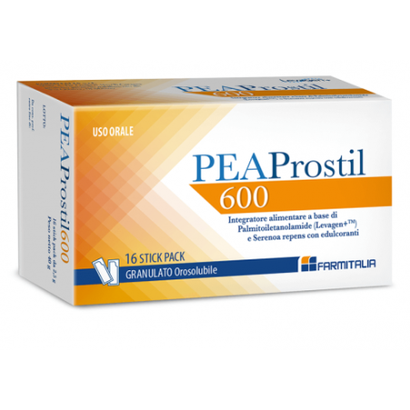 Peaprostil 600 Integratore per prostata e vie urinarie 16 stick pack orosolubili