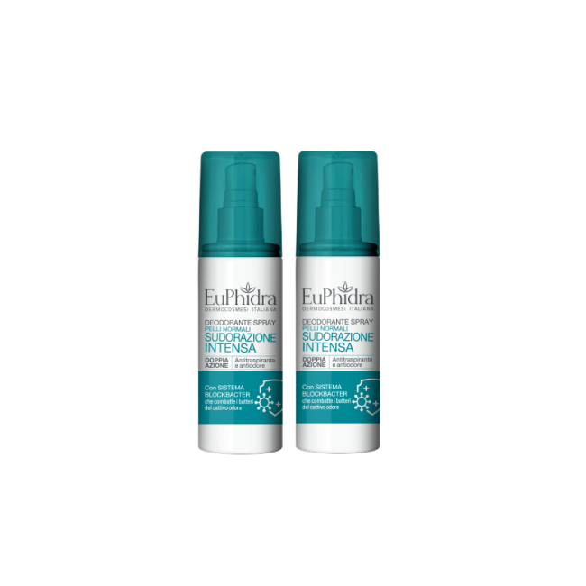 Bipacco da 2x100 ml di Euphidra Deo Spray Bipacco da 2x100 ml di Euphidra Deo Spray