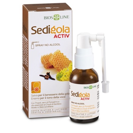 Flacone spray da 30 ml di Apix Sedigloa Spray, prodotto utile contro il mal di gola. Flacone spray da 30 ml di Apix Sedigloa Spray, prodotto utile contro il mal di gola.