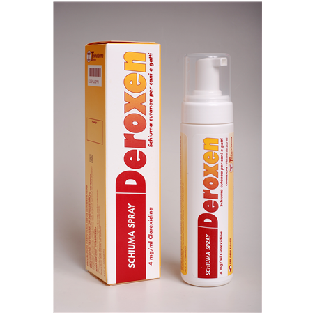 Teknofarma Deroxen Schiuma Spray, 4 Mg/ml Schiuma Cutanea Per Cani E Gatti