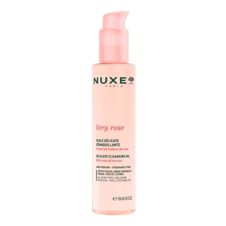 Flacone da 150 ml di Nuxe Very Rose Delicate Cleansing Oil