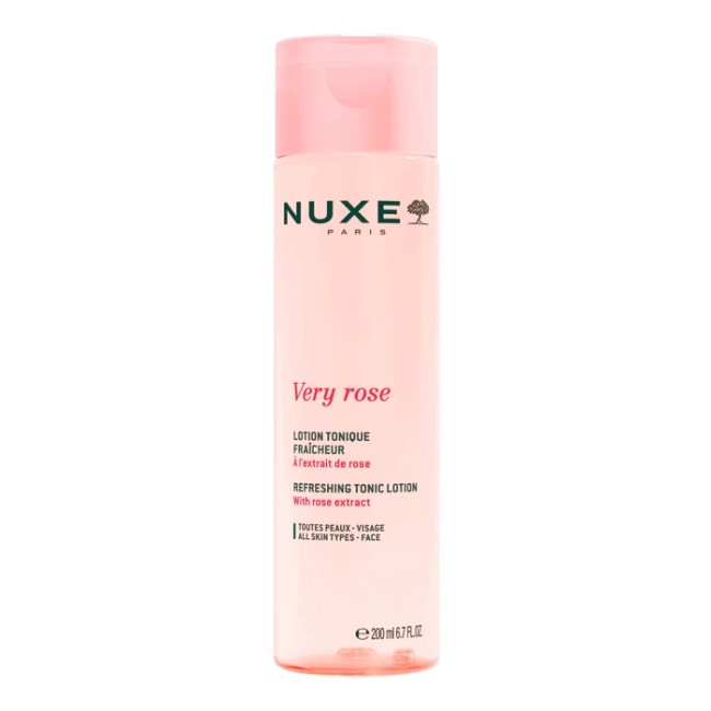 Flacone da 200 ml di Nuxe Very Rose Refreshing Tonic Lotion Flacone da 200 ml di Nuxe Very Rose Refreshing Tonic Lotion