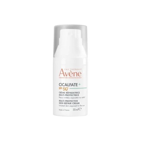 Flacone da 30 ml di Avene Cicalfate+ Crema Riparatrice Multi-protettrice SPF 50+. Flacone da 30 ml di Avene Cicalfate+ Crema Riparatrice Multi-protettrice SPF 50+.