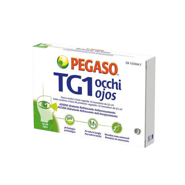 TG1 Occhi Gocce oculari rinfrescanti e idratanti 10 flaconcini TG1 Occhi Gocce oculari rinfrescanti e idratanti 10 flaconcini