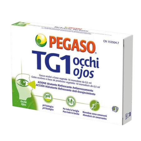TG1 Occhi Gocce oculari rinfrescanti e idratanti 10 flaconcini