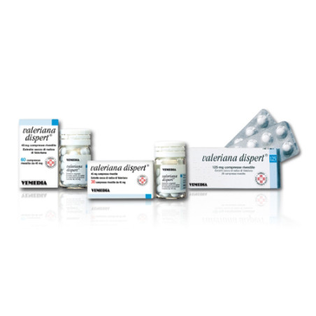 Valeriana Dispert 125mg Farmaco Per Favorire Il Sonno 20 Compresse Rivestite