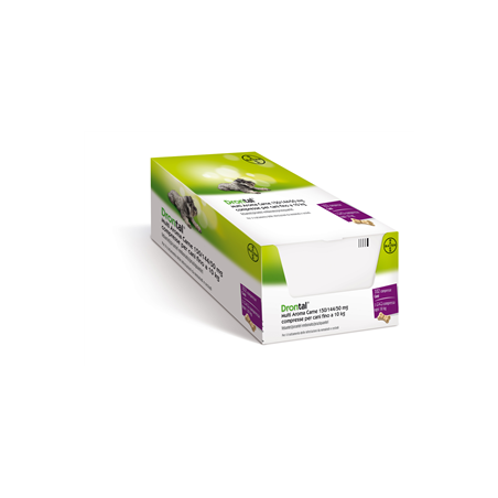 Drontal Multi Aroma Carne 150/144/50 Mg Compresse Per Cani Fino A 10 Kg