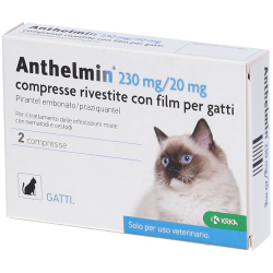 Anthelmin 230 Mg/20 Mg Compresse Rivestite Con Film Per Gatti