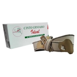 Cinto Erniario Ideal In Tessuto Elastico Forte Destro Grigio Frangiato 90cm