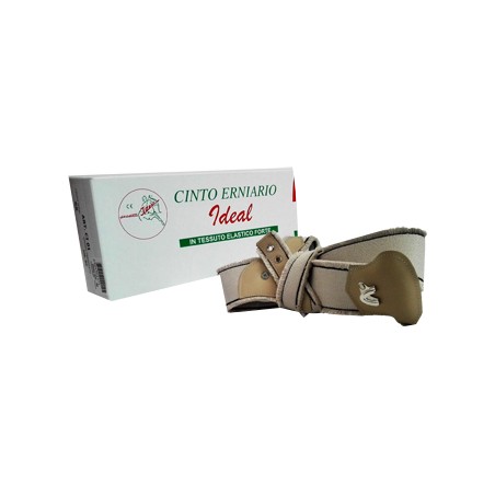 Cinto Erniario Ideal In Tessuto Elastico Forte Destro Grigio Frangiato 90cm
