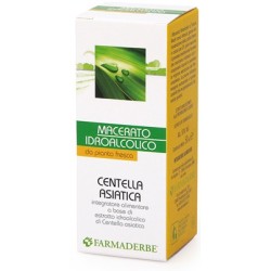 Flacone da 50 ml di Centella Asiatica Macerato Idroalcolico, integratore per gambe gonfie e affaticate.