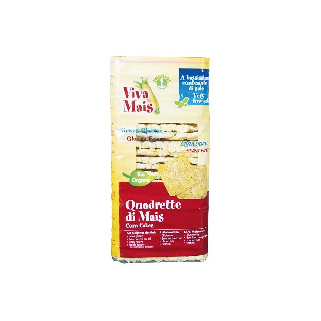 Viva Mais Quadrette Di Mais Senza Sale E Senza Lievito 130 G Viva Mais Quadrette Di Mais Senza Sale E Senza Lievito 130 G