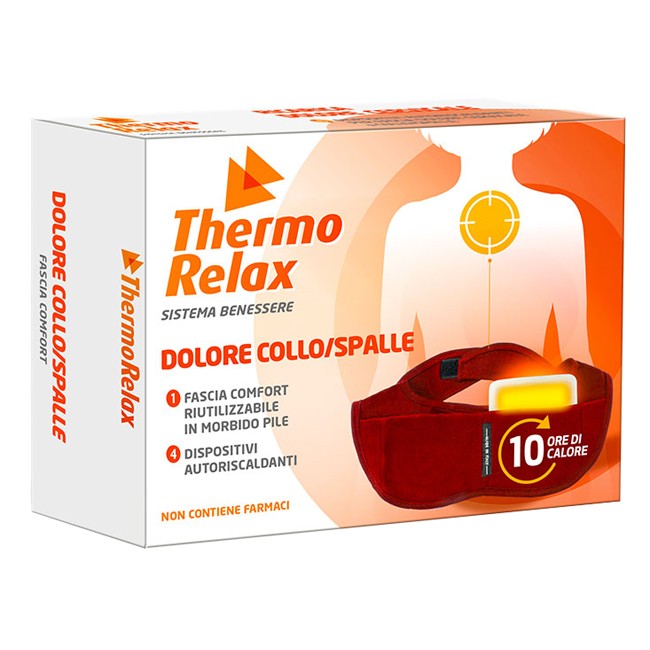 Thermorelax Fascia Dolore Collo Spalle Fascia+4 Dispositivi Autoriscaldanti Thermorelax Fascia Dolore Collo Spalle Fascia+4 Dispositivi Autoriscaldanti