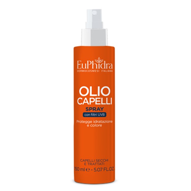 Flacone spray da 150 ml di Euphidra Olio Protettivo Nutriente Capelli Flacone spray da 150 ml di Euphidra Olio Protettivo Nutriente Capelli
