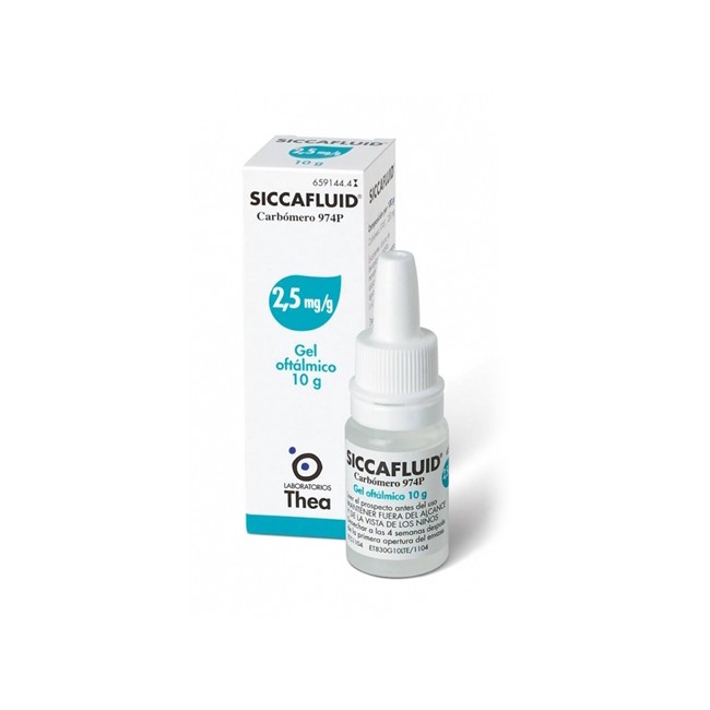 SICCAFLUID*GEL OFT 10G 2,5MG/G SICCAFLUID*GEL OFT 10G 2,5MG/G
