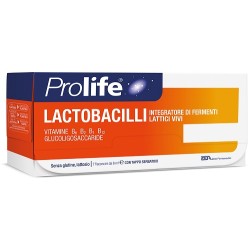 Confezione da 7 flaconcini di Prolife Lactobacilli Integratore Di Fermenti Lattici Vivi.