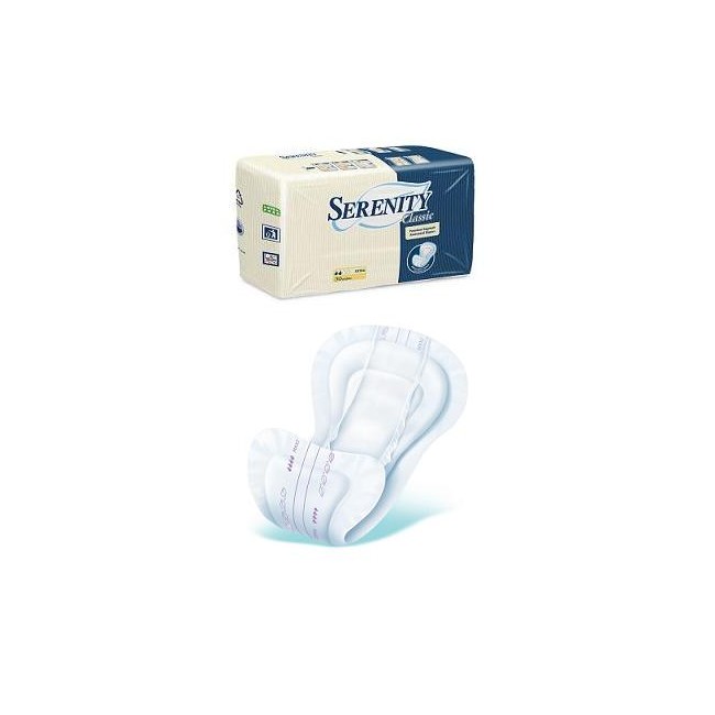 PANNOLONE PER INCONTINENZA SERENITY SAGOMATO MAXI IN TESSUTO NON TESSUTO 30 PEZZI PANNOLONE PER INCONTINENZA SERENITY SAGOMATO MAXI IN TESSUTO NON TESSUTO 30 PEZZI