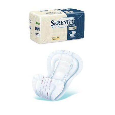 PANNOLONE PER INCONTINENZA SERENITY SAGOMATO MAXI IN TESSUTO NON TESSUTO 30 PEZZI PANNOLONE PER INCONTINENZA SERENITY SAGOMATO MAXI IN TESSUTO NON TESSUTO 30 PEZZI