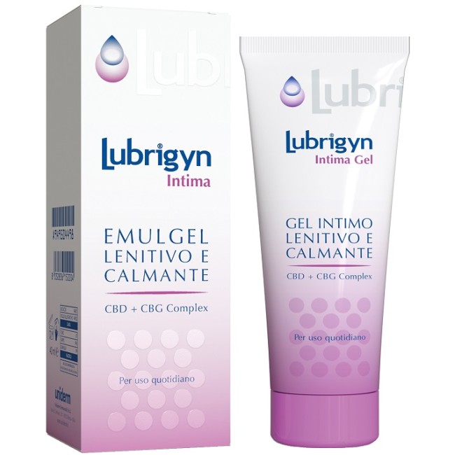 Confezione da 40 ml di Lubrigyn Intima Gel Lenitivo E Calmante Per Bruciore E Secchezza Vaginale. Confezione da 40 ml di Lubrigyn Intima Gel Lenitivo E Calmante Per Bruciore E Secchezza Vaginale.