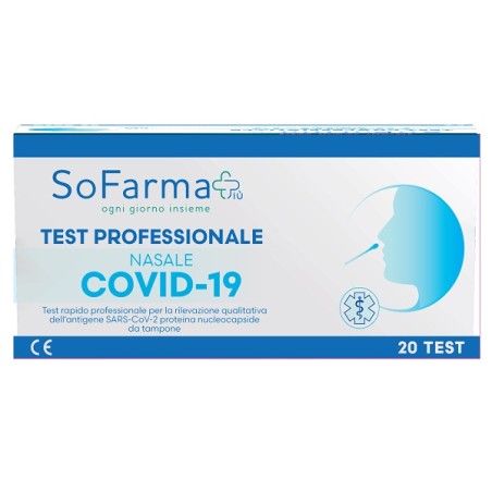 Test Antigenico Rapido Covid-19 Sofarmapiu' Nasale Rilevazione Qualitativa Antigeni Sars-cov-2 In Tamponi Nasali 20 Pezzi Uso Pr