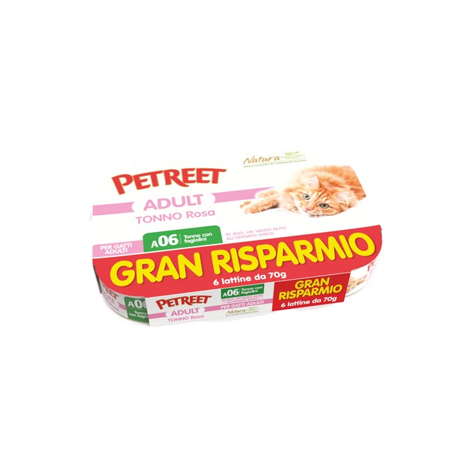 Petreet Cat A06 Gr Tonno Rosa/fa Gioli 6x70 G Petreet Cat A06 Gr Tonno Rosa/fa Gioli 6x70 G