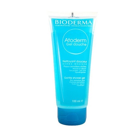 Confezione da 100 ml di Bioderma Atoderm Gel Detergente Corpo Delicato Formato Viaggio. Confezione da 100 ml di Bioderma Atoderm Gel Detergente Corpo Delicato Formato Viaggio.