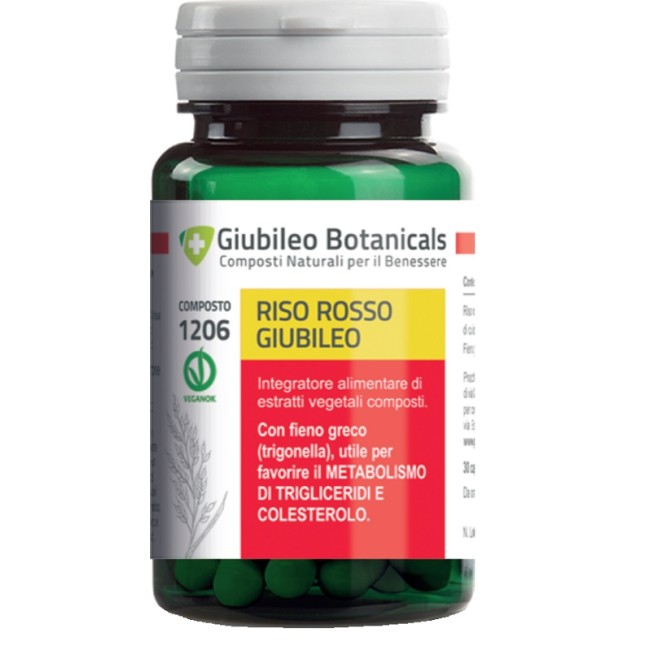 Giubileo Botanicals Riso Rosso 30 Capsule Giubileo Botanicals Riso Rosso 30 Capsule