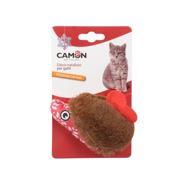 Gioco Per Gatto Peluche Riccio Natalizio