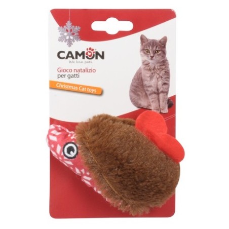 Gioco Per Gatto Peluche Riccio Natalizio