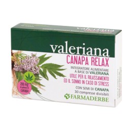 Valeriana Canapa Relax 30 Compresse Divisibili