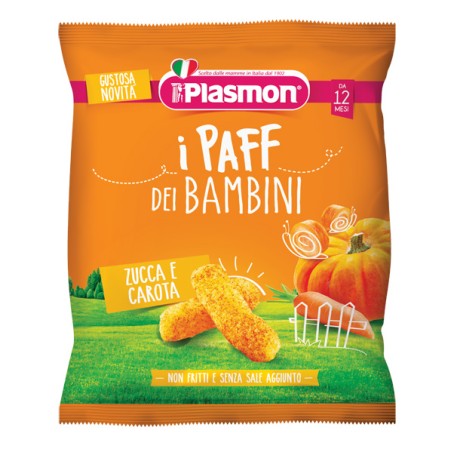 Plasmon Dry Snack Paff Zucca Carote 15 G Plasmon Dry Snack Paff Zucca Carote 15 G