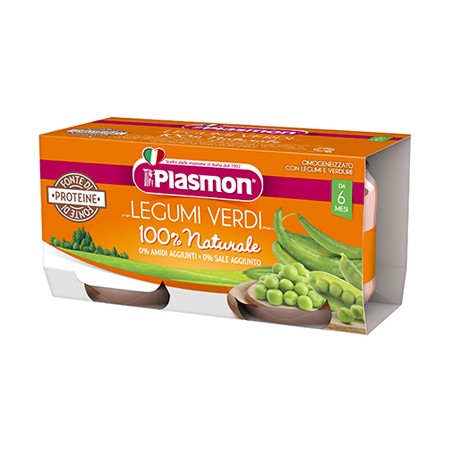 Plasmon Omogeneizzato Legumi Verdi 2x80 G Plasmon Omogeneizzato Legumi Verdi 2x80 G