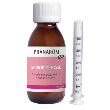 Flacone da 120 ml di Pranarom Pranabebe' Sciroppo Bebè Gola Per Tosse Secca E Grassa. Flacone da 120 ml di Pranarom Pranabebe' Sciroppo Bebè Gola Per Tosse Secca E Grassa.