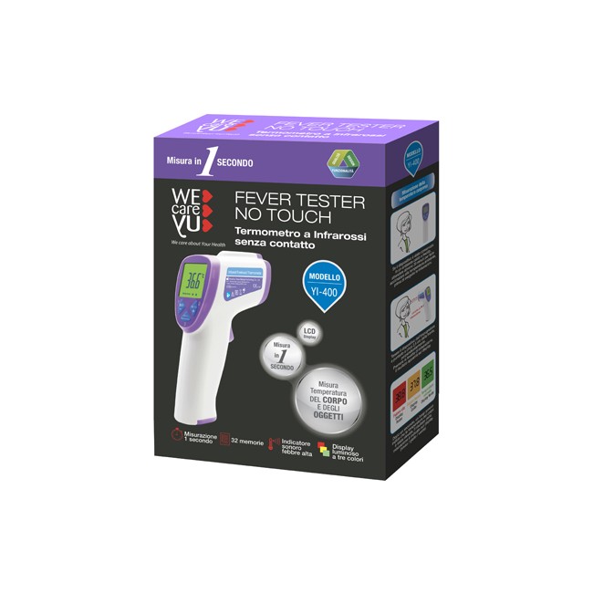 Termometro A Infrarossi Senza Contatto Wecareyu Fever Tester No Touch 1 Pezzo
