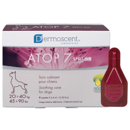 Atop 7 Spot-on Dogs&cats 20-40 Kg 4 Pipette X 2,4 Ml