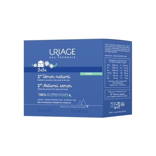 Uriage Bebe Siero Fisiologico 15 Flaconcini Da 5 Ml Uriage Bebe Siero Fisiologico 15 Flaconcini Da 5 Ml
