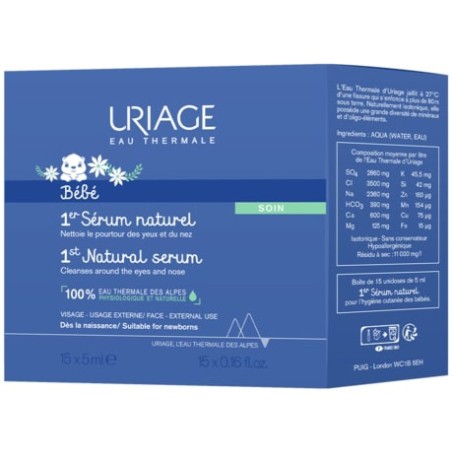 Uriage Bebe Siero Fisiologico 15 Flaconcini Da 5 Ml Uriage Bebe Siero Fisiologico 15 Flaconcini Da 5 Ml