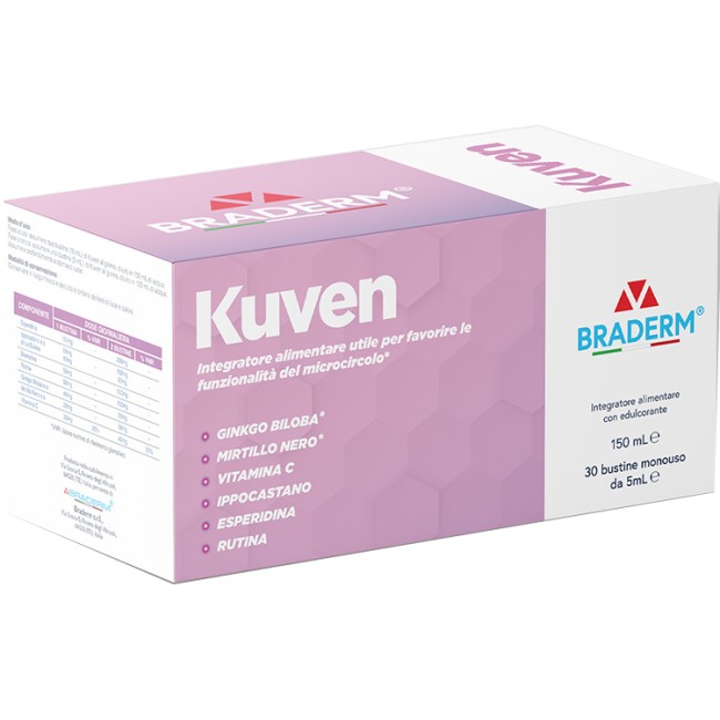Kuven Liquido 30 Bustine Da 5 Ml Braderm Kuven Liquido 30 Bustine Da 5 Ml Braderm